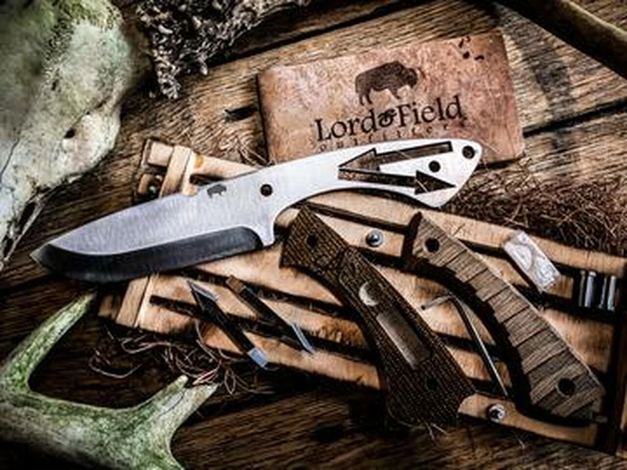 Lord And Field Outfitters Lord And Field Frontiersman Survival Knife LOR01, 4.5" 1095HC Satin Plain Blade, Green Micarta Handle 5 Lord And Field Outfitters Lord And Field Frontiersman Survival Knife LOR01, 4.5" 1095HC Satin Plain Blade, Green Micarta Handle - Image 5