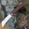 Lord And Field Outfitters Lord & Field Farmhand Lockback LOR03, 2.88" Stainless Steel Plain Blade, Brown Micarta Handle