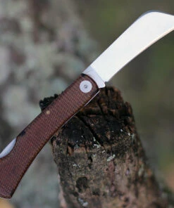 Lord And Field Outfitters Lord & Field Farmhand Lockback LOR03, 2.88" Stainless Steel Plain Blade, Brown Micarta Handle -Knifeworks Sales Store LOR03.3 27369.1600186667