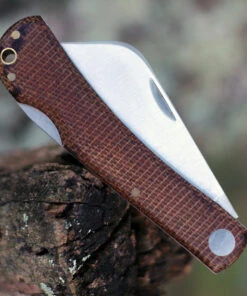 Lord And Field Outfitters Lord & Field Farmhand Lockback LOR03, 2.88" Stainless Steel Plain Blade, Brown Micarta Handle -Knifeworks Sales Store LOR03.5 96932.1600186667