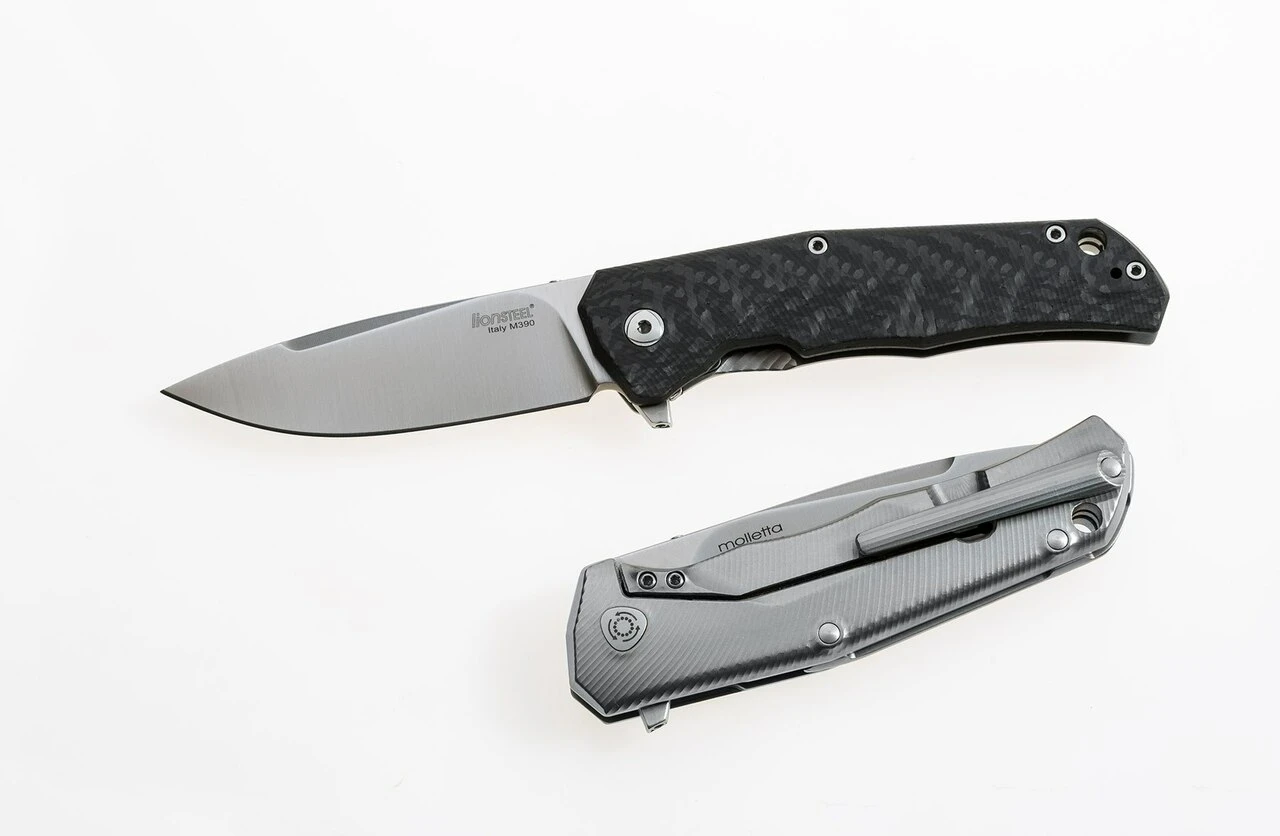 LionSteel Lion Steel T.R.E. Carbon Fiber, 2.91" M390 Satin Blade, Carbon Fiber/Titanium Handle 1 LionSteel Lion Steel T.R.E. Carbon Fiber, 2.91" M390 Satin Blade, Carbon Fiber/Titanium Handle