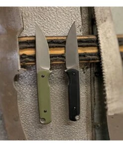 Ferrum Forge Knife Works The Lackey Fixed Blade , 2.88" D2 Stonewashed Plain Blade, Black G10 Handle -Knifeworks Sales Store Lackey Fixed Blade Black 3 93997.1602009541