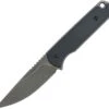 Ferrum Forge Knife Works The Lackey Fixed Blade , 2.88" D2 Stonewashed Plain Blade, Black G10 Handle
