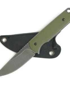 Ferrum Forge Knife Works The Lackey Fixed Blade , 2.88" D2 Stonewashed Plain Blade, OD Green G10 Handle -Knifeworks Sales Store Lackey Fixed Blade OD 2 45741.1602009848