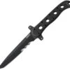CRKT M16-FX Tanto CR13FX, 4.636" SK-5 Steel w/ Black Veff Serrated Blade, Black G10 Handle