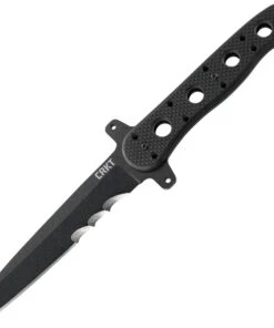 CRKT M16-FX Tanto CR13FX, 4.636" SK-5 Steel w/ Black Veff Serrated Blade, Black G10 Handle