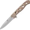 CRKT M16 03BS Bronze Framelock, 3.55" 12C27 Sandvik Bead Blasted Plaim Blade, 2Cr13 Handle