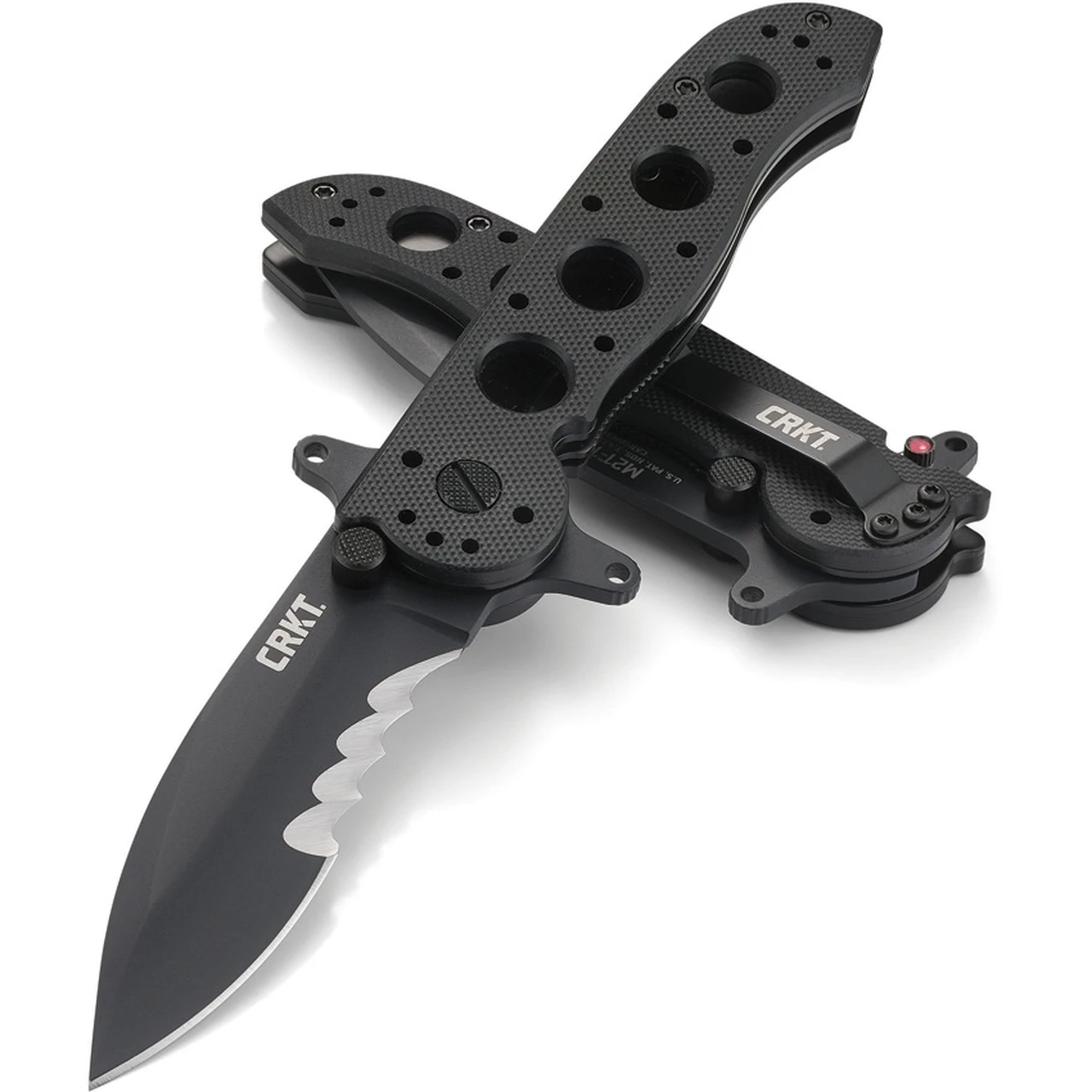 CRKT M21 Linerlock Veff CRM2112SFG, 3.113" 1.4116 Combo Blade, Black G10 Handle 3 CRKT M21 Linerlock Veff CRM2112SFG, 3.113" 1.4116 Combo Blade, Black G10 Handle - Image 3