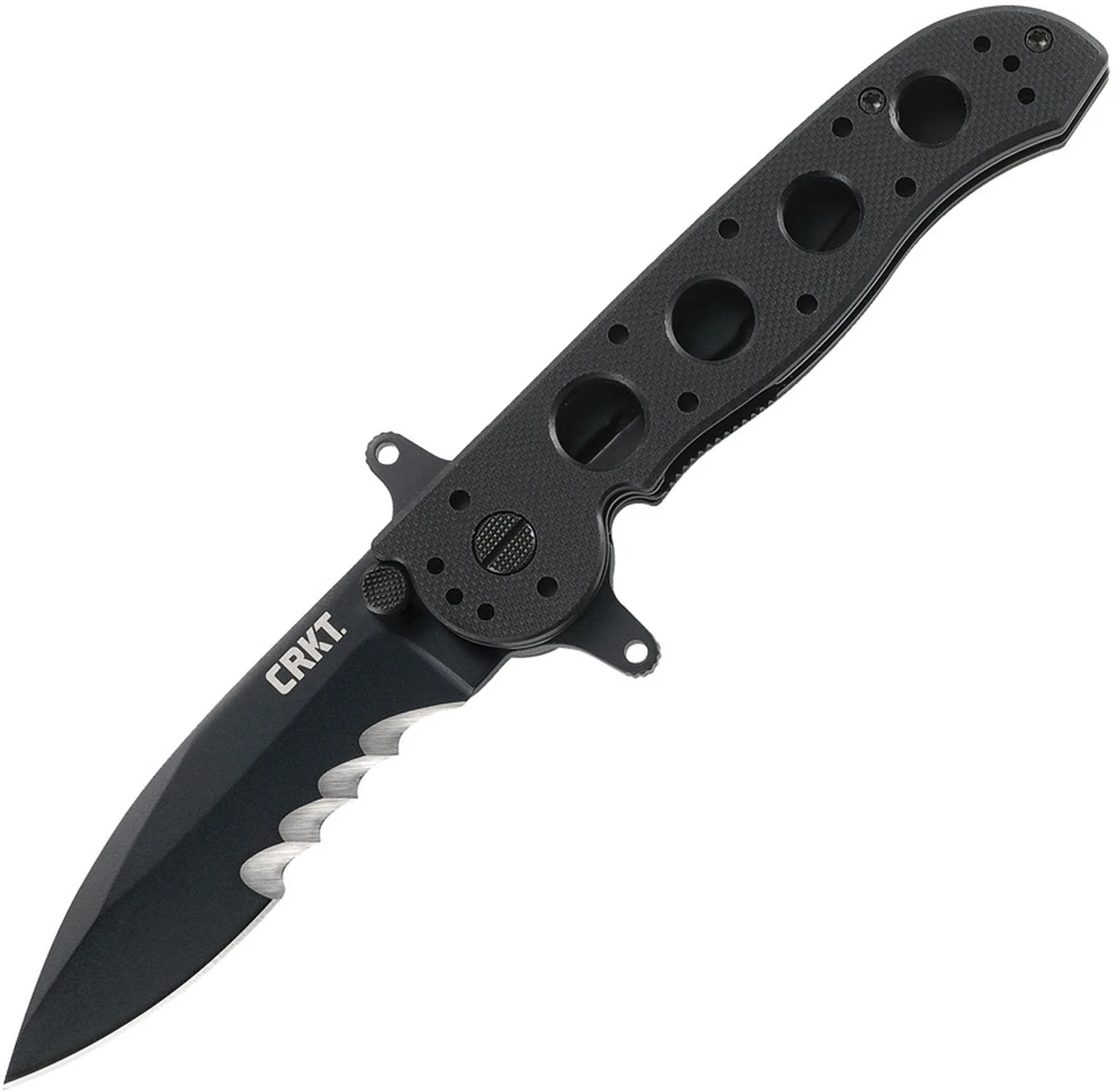 CRKT M21 Linerlock Veff CRM2112SFG, 3.113" 1.4116 Combo Blade, Black G10 Handle 1 CRKT M21 Linerlock Veff CRM2112SFG, 3.113" 1.4116 Combo Blade, Black G10 Handle
