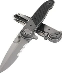 CRKT M40 Deadbolt Lock Veff CRM4015, 3.999" 1.4116 Combo Edge, Bolster - 6063 Al | Onlay - Glass Reinforced Nylon Handle -Knifeworks Sales Store M40 Deadbolt Lock Veff 3 67297.1579296670