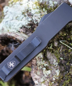 Templar Knife Co. Templar Premium Lightweight Slim OTF -Alum. BLK Rubber (3.25" D2 Blk Drop Point) MA-BR-32-1 -Knifeworks Sales Store MABR.1 25184.1634736860