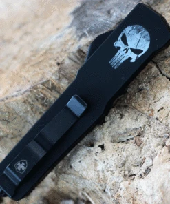 Templar Knife Co. Templar Premium Lightweight Slim OTF -Alum. Blk Fallen (3.25" D2 Blk Tanto) MA-FL-22-1 -Knifeworks Sales Store MAFL.1 70863.1635343855