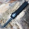 Templar Knife Co. Templar Premium Lightweight Slim OTF -Alum. Blk Fallen (3.25" D2 Blk Tanto) MA-FL-22-1