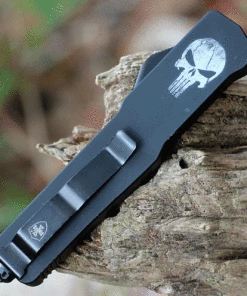 Templar Knife Co. Templar Premium Lightweight Slim OTF -Alum. Blk Fallen (3.25" D2 Blk Dagger) MA-FL-12-1 -Knifeworks Sales Store MAFL 33392.1635353573