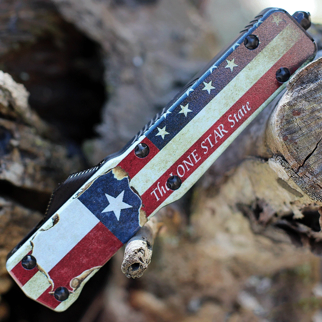 Templar Knife Co. Templar Premium Lightweight Slim OTF -Alum. Texan (3.25" D2 Blk Tanto) MA-TX-22-1 3 Templar Knife Co. Templar Premium Lightweight Slim OTF -Alum. Texan (3.25" D2 Blk Tanto) MA-TX-22-1 - Image 3