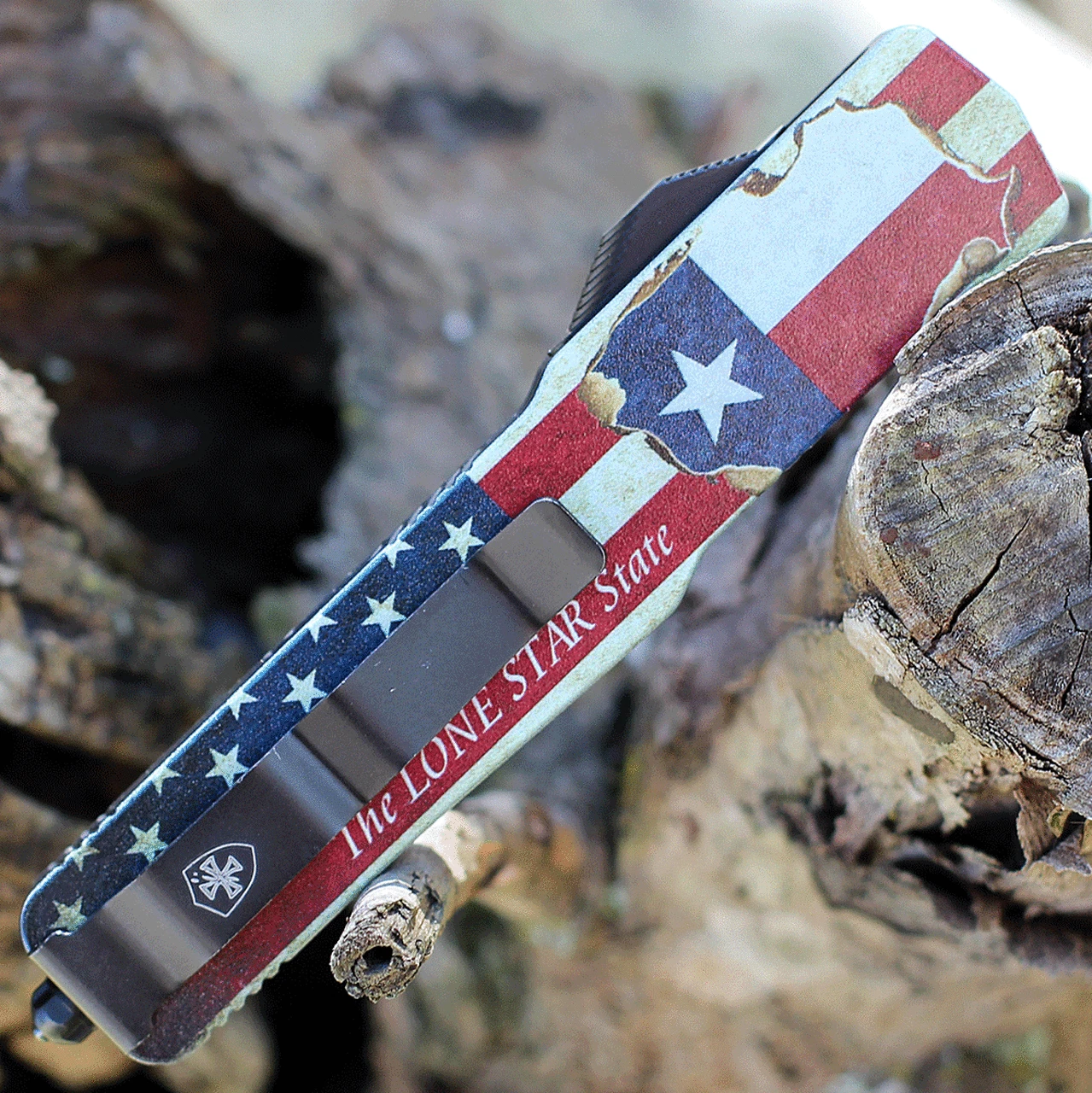 Templar Knife Co. Templar Premium Lightweight Slim OTF -Alum. Texan (3.25" D2 Blk Tanto) MA-TX-22-1 4 Templar Knife Co. Templar Premium Lightweight Slim OTF -Alum. Texan (3.25" D2 Blk Tanto) MA-TX-22-1 - Image 4