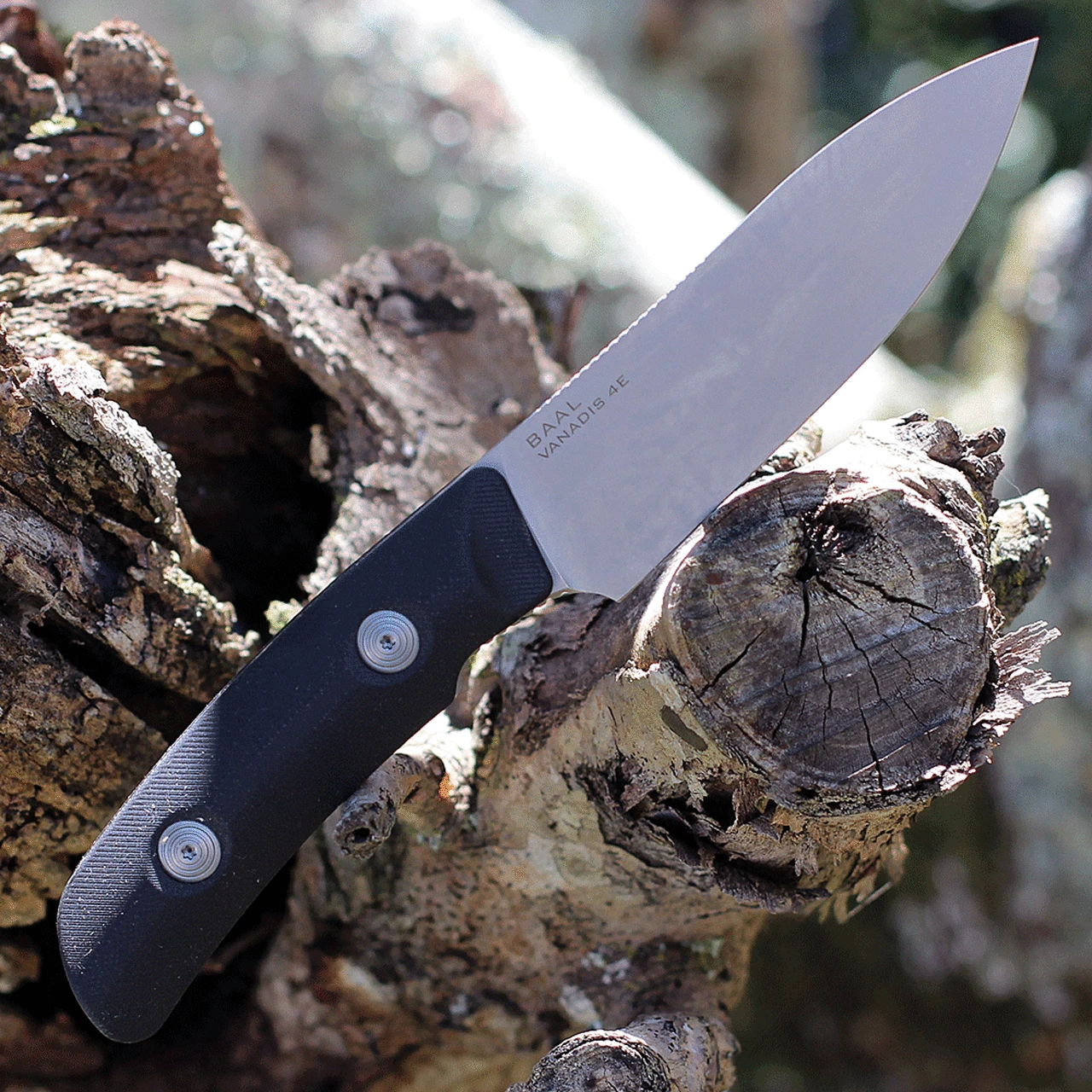 Maxace Knives Maxace Baal Fixed Blade Black G10 (4.1” Vanadis 4E SW) MBL03 2 Maxace Knives Maxace Baal Fixed Blade Black G10 (4.1” Vanadis 4E SW) MBL03 - Image 2