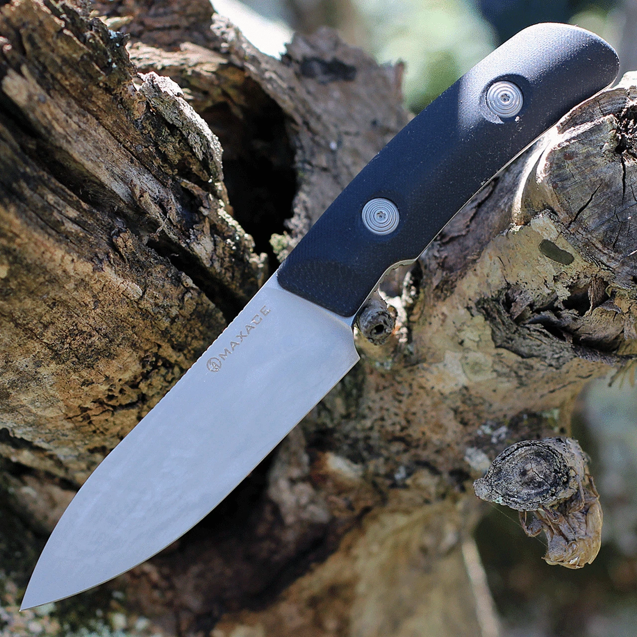 Maxace Knives Maxace Baal Fixed Blade Black G10 (4.1” Vanadis 4E SW) MBL03 1 Maxace Knives Maxace Baal Fixed Blade Black G10 (4.1” Vanadis 4E SW) MBL03