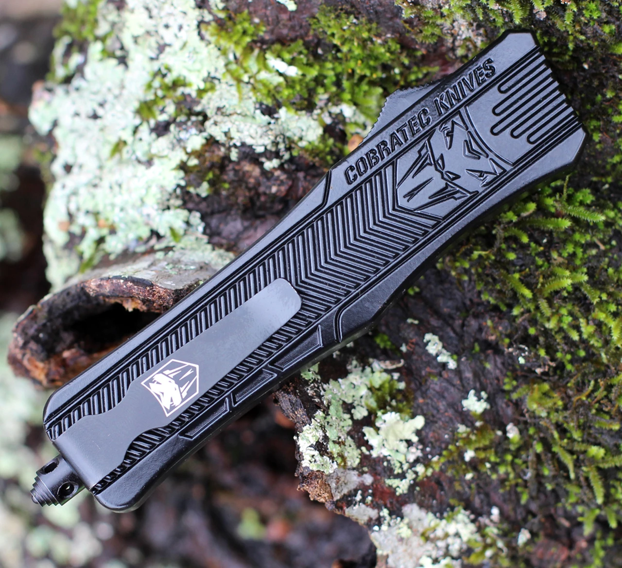 CobraTec Knives MBCTK-1MDAG2SS Medium CTK-1 Black, 3.0" D2 Steel Dagger Serrated Blade, Aluminum Handle 3 CobraTec Knives MBCTK-1MDAG2SS Medium CTK-1 Black, 3.0" D2 Steel Dagger Serrated Blade, Aluminum Handle - Image 3