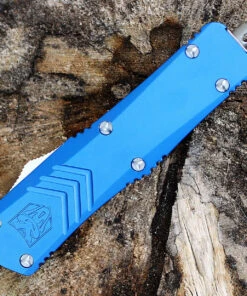 CobraTec Blue FS-X OTF Knife CTKMBLUFS-XMDAG2SS, 3" D2 Steel Dagger Double Serrated Blade, Blue Aluminum Handle 6 CobraTec Blue FS-X OTF Knife CTKMBLUFS-XMDAG2SS, 3" D2 Steel Dagger Double Serrated Blade, Blue Aluminum Handle -Knifeworks Sales Store MBLUFS XMDS.2 80904.1583253192