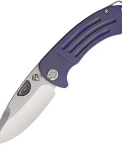 Medford Theseus Frame Lock - Violet Ti (3.6" S35VN Tumbled) MK040ST-38A3