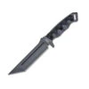 Halfbreed Blades Medium Infantry MIK-05P, 6.69" K110 Black Teflon Coated Tanto Blade, Black G-10 Handles