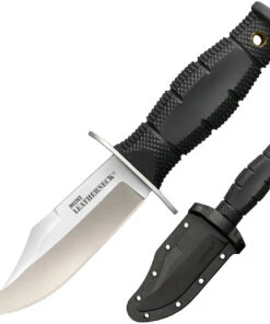 Cold Steel Mini Leatherneck Clip Point CS-39LSAB, 3.5" 8Cr13MoV Clip Point Plaint Plain Blade, Black Long Kray-ExHandle