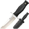Cold Steel Mini Leather Neck Tanto Point CS-39LSAA, 3.5" 8Cr13MoV Tanto Plain Blade, Black Long Kray-ExHandle
