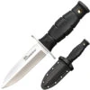 Cold Steel Mini Leather Neck Double Edge CS-39LSAC, 3.5" 8Cr13MoV Double Edge Spear Point Plain Blade, Black Long Kray-ExHandle