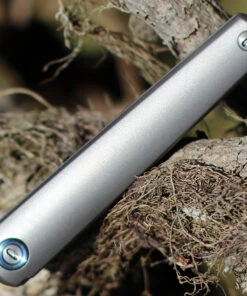 MKM - Maniago Knife Makers, Zieba Flame Flipper, FL01-TSW, 2.9" Stonewashed Drop Point Blade, Titanium Handle -Knifeworks Sales Store MKFL01TSW.2 78112.1612297175