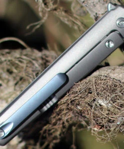 MKM - Maniago Knife Makers, Zieba Flame Flipper, FL01-TSW, 2.9" Stonewashed Drop Point Blade, Titanium Handle -Knifeworks Sales Store MKFL01TSW.3 75583.1612297175