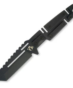 Mantis Chaos Combat MTF4HC, 3.5" 420HC Black Tanto Blade, Black G-10 Handles