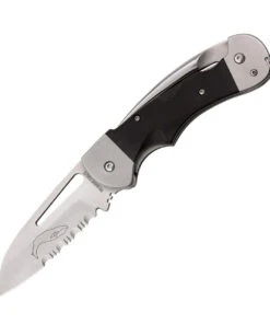Myerchin Generation 2 Captain Pro - Blk G10 (3.4" Satin Partially Serrated) BF300P