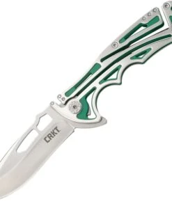 CRKT 5241 Nirk Tighe Green, 3.17" 8Cr14MoV Satin Plain Blade, 420J2 Handle