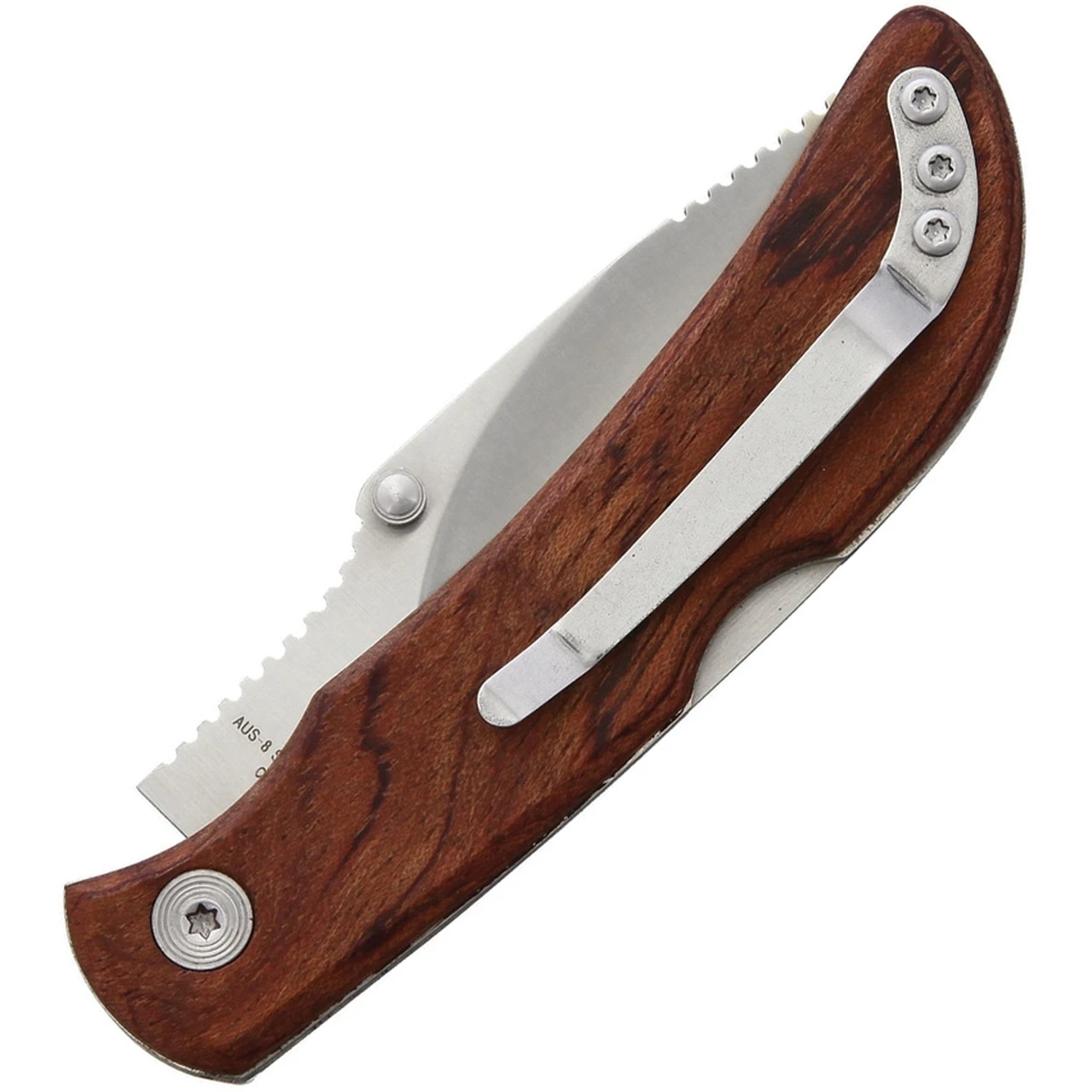 Outdoor Edge Caper Lite - Brown Wood (3.13" AUS-8 Satin) CL-10W 2 Outdoor Edge Caper Lite - Brown Wood (3.13" AUS-8 Satin) CL-10W - Image 2