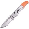 Outdoor Edge IG-23C Ignitro Folding Survival Knife, 2.25" Drop Point Blade, Orange ABS Handle