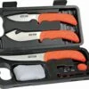 Outdoor Edge WildLite Butcher Kit WL-6, 420J Stainless Steel Full-Tang Blades, Nonslip Rubberized TPR Handle