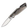 Ontario Knife Co. Wraith Ice Series - Smoke 68798SMK, 2.6" AUS-8 Satin Recurved Plain Blade, Clear Black Plastic Handle