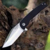 Ontario Carter Trinity ON8877, 3" AUS-8 Satin Blade, Black G-10 & Titanium Handles