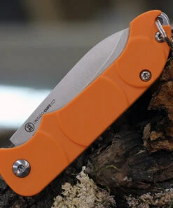 Ontario Knife Co. Traveler 8901, 2.25" Stainless Steel Satin Plain Blade, Orange Plastic Handle -Knifeworks Sales Store ON8901.2 46453.1615917022