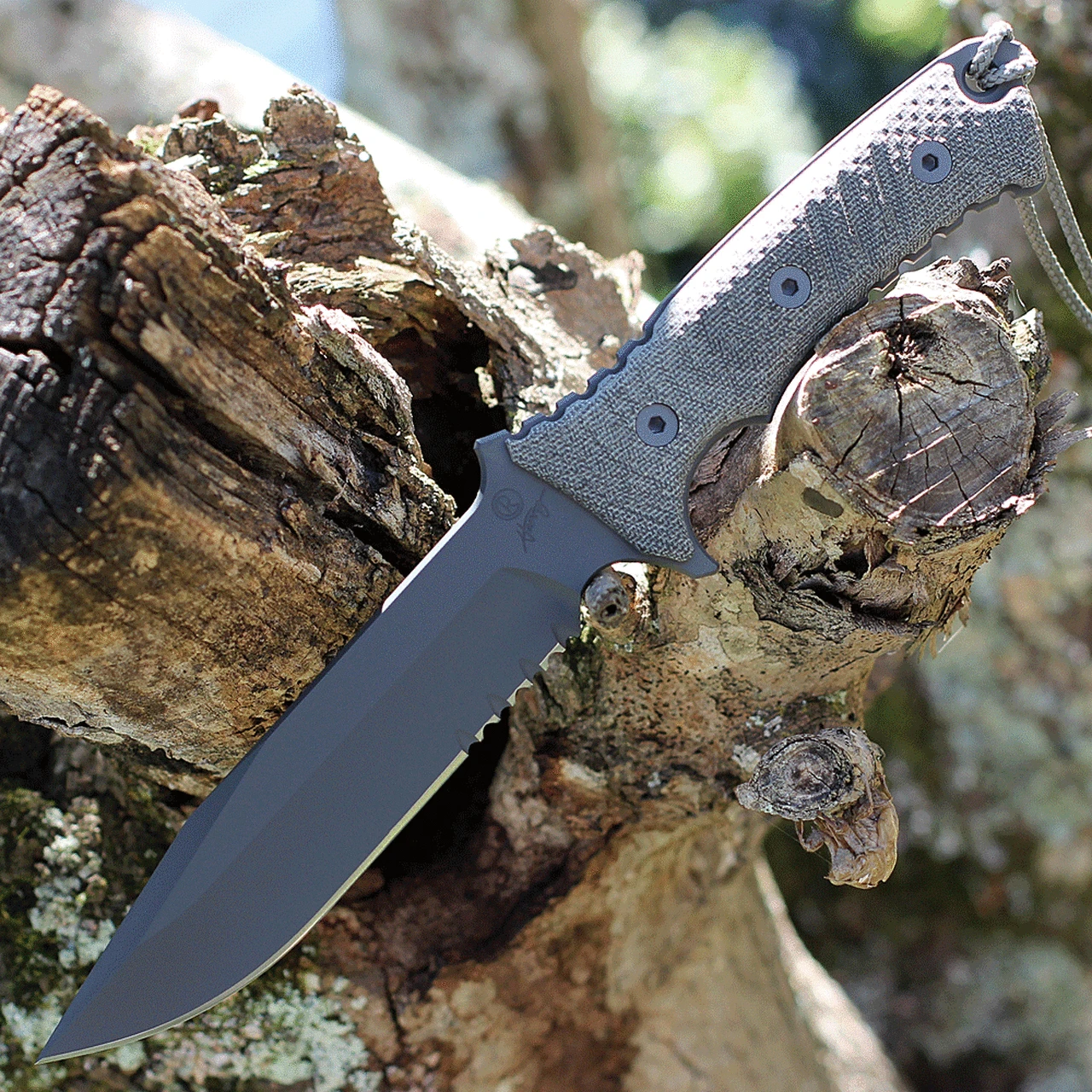 Chris Reeve Pacific, 6" S35VN Serrated Blade, Sandblasted Black Canvas Micarta Handle (PAC-1001) 1 Chris Reeve Pacific, 6" S35VN Serrated Blade, Sandblasted Black Canvas Micarta Handle (PAC-1001)