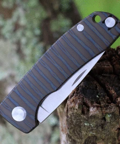 PMP Knives & Maxace Harmony PMP007, 3" Satin Bohler M390 Drop Point Blade, Flame Titanium Handles -Knifeworks Sales Store PMP007.3 12945.1625688515