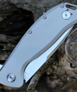 PMP Knives Big Boy Flipper - Gray Ti (3.65" 14C28N Satin) PMP022 -Knifeworks Sales Store PMP022.3 24064.1641569075