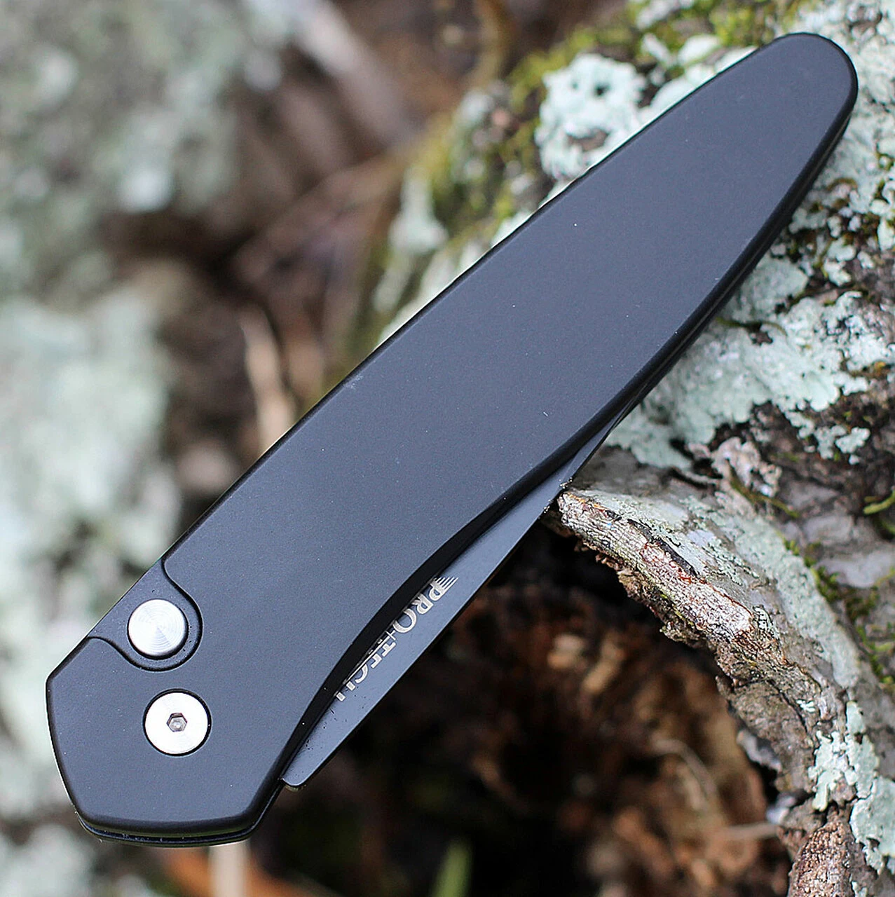 Pro-Tech Newport Automatic - Black Alum (3" S35VN Blk) 3407 4 Pro-Tech Newport Automatic - Black Alum (3" S35VN Blk) 3407 - Image 4