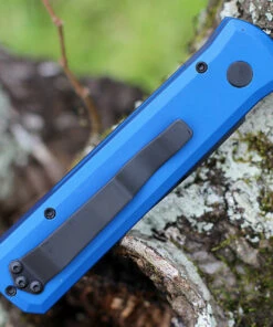 Pro-Tech Godson Automatic - Blue Alum (3.1" 154CM DLC Blk) 721-BLUE -Knifeworks Sales Store PT721 BLUE.2 54283.1643745156