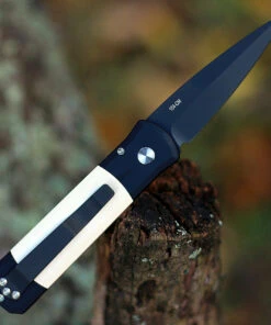 Pro-Tech Godson Tuxedo Automatic - Ivory Micarta (3.15" Blk) 752 -Knifeworks Sales Store PT752.1 07601.1635789030