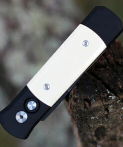 Pro-Tech Godson Tuxedo Automatic - Ivory Micarta (3.15" Blk) 752 -Knifeworks Sales Store PT752.6 91002.1635789030