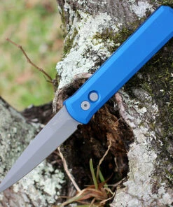 Pro-Tech Godfather Automatic - Blue Alum (4" 154CM Blasted) 920-BLUE