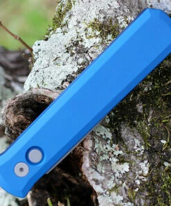 Pro-Tech Godfather Automatic - Blue Alum (4" 154CM Blasted) 920-BLUE -Knifeworks Sales Store PT920 BLUE.3 23644.1643745939