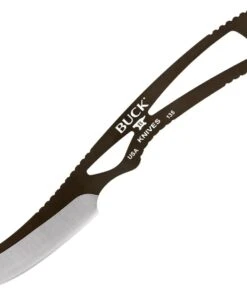 Buck Knives Buck 135BRS PakLite Caper, 2.50" 420HC Plain Blade, Plum Brown Cerakote 420HC Handle, Black Polyester Sheath